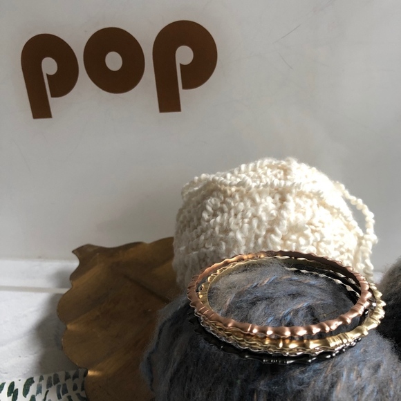 Kendra Scott Mixed Metal Bangles Silver Gold Rose - Picture 6 of 8